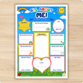 All About Me Printable Activity Sheet for Kids – A4 & US Letter