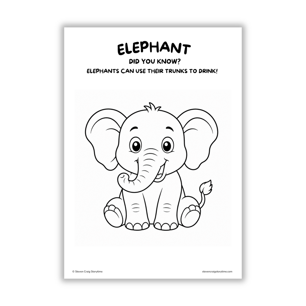 Wild Animal Adventures Colouring Pages for Kids Ages 3–6