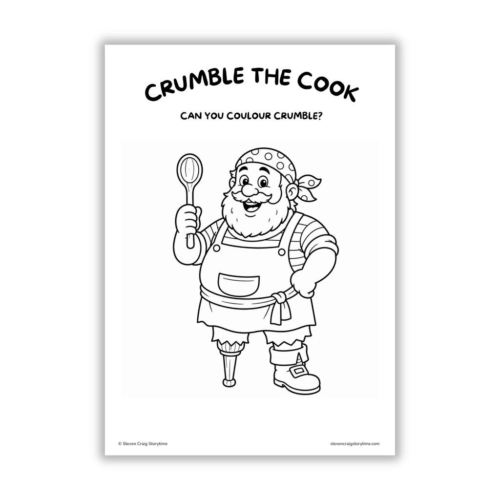 Pirate Adventures Colouring Pages (Ages 3–6)