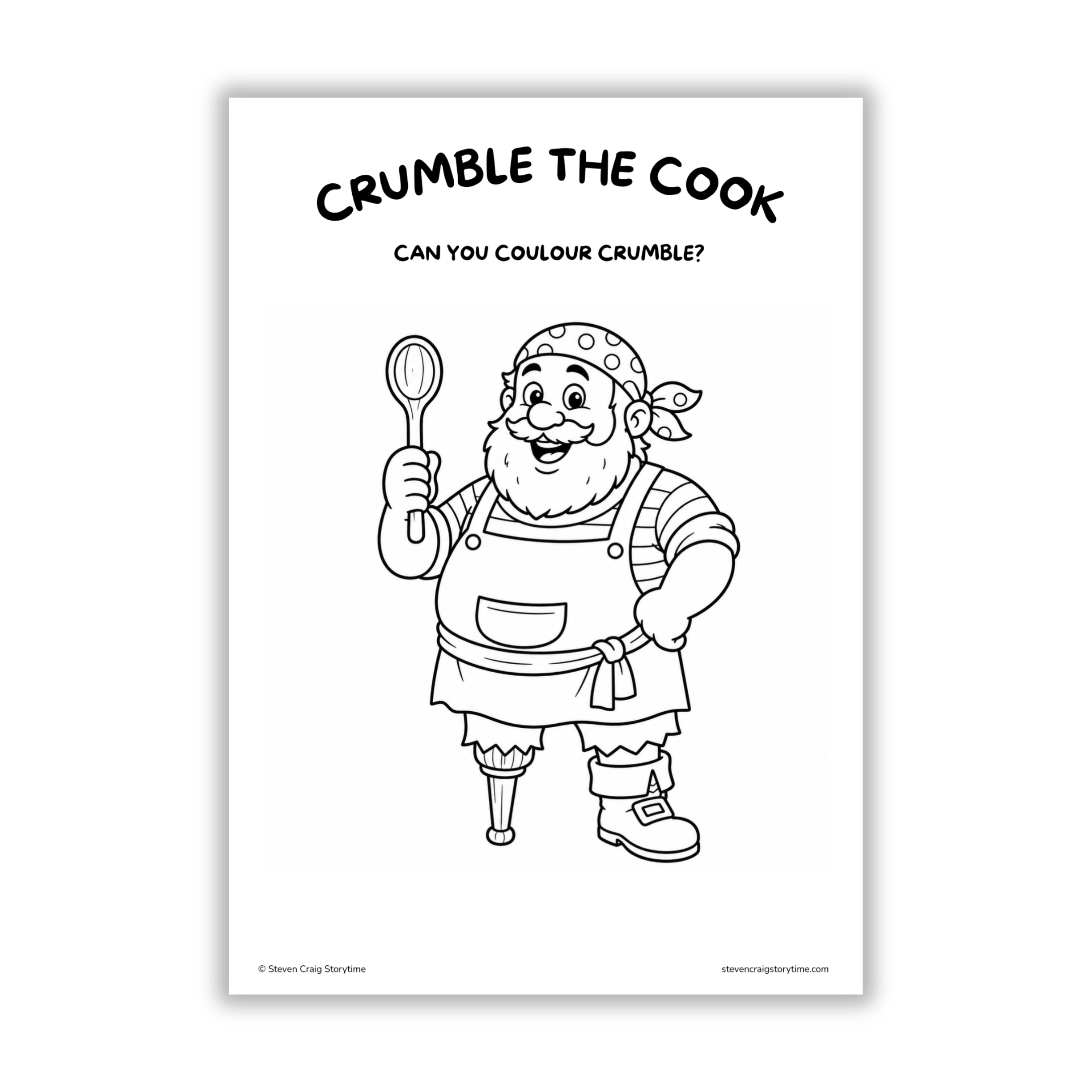 Pirate Adventures Colouring Pages (Ages 3–6)