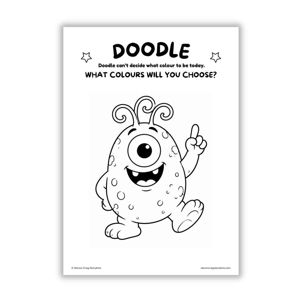 Monster Friends Colouring Pages – Printable Activity Pack (Ages 3–6)