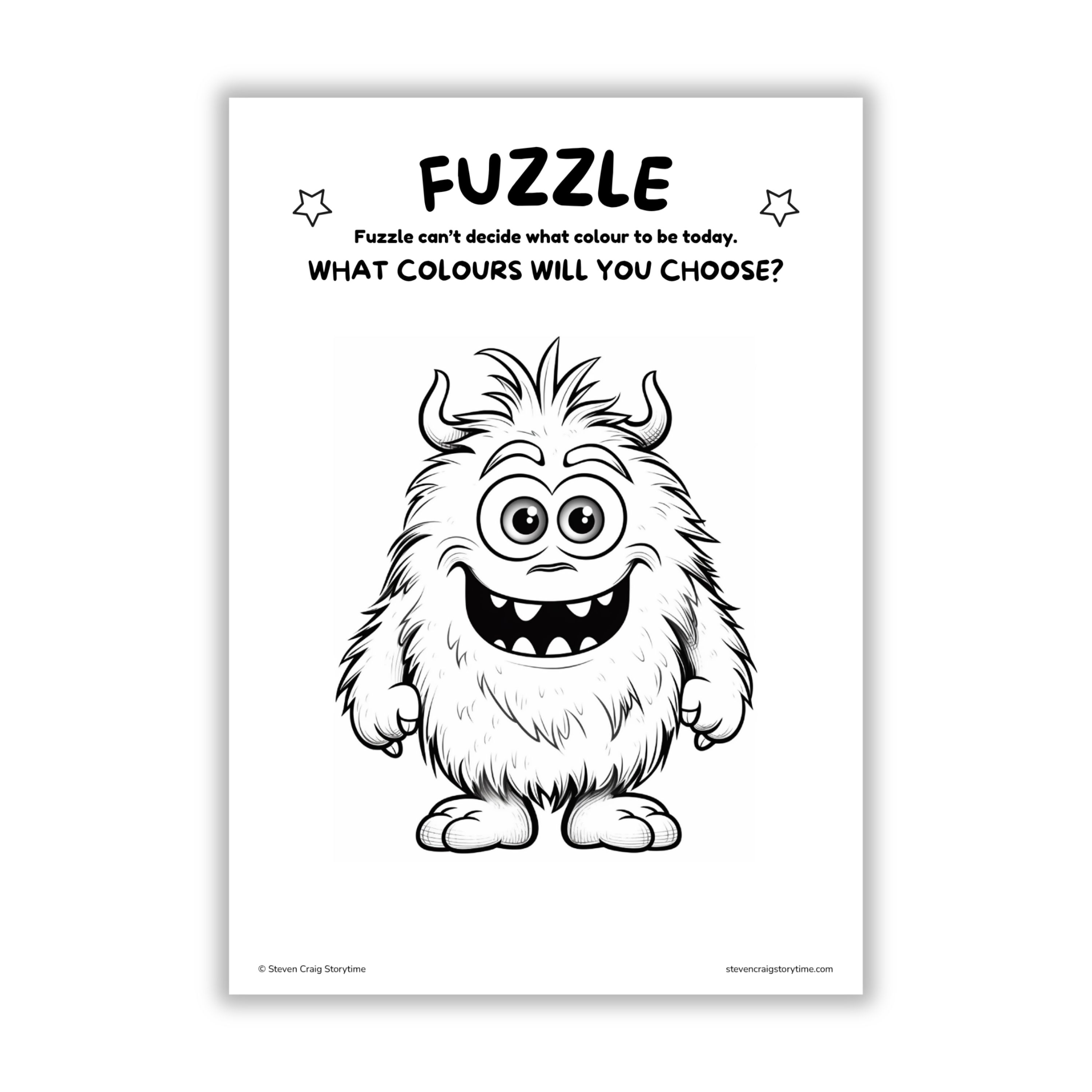 Monster Friends Colouring Pages – Printable Activity Pack (Ages 3–6)